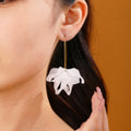 Fariba – Flower hoop earrings